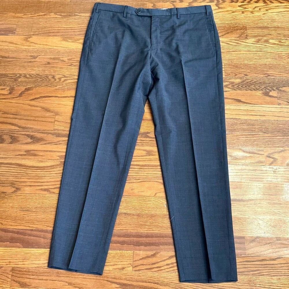 Zanella Parker Flat Front Charcoal Dress pants. Size 36.